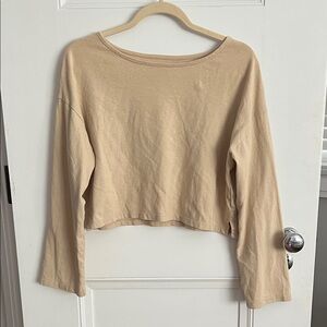 MADEWELL Beige Long Sleeve Top